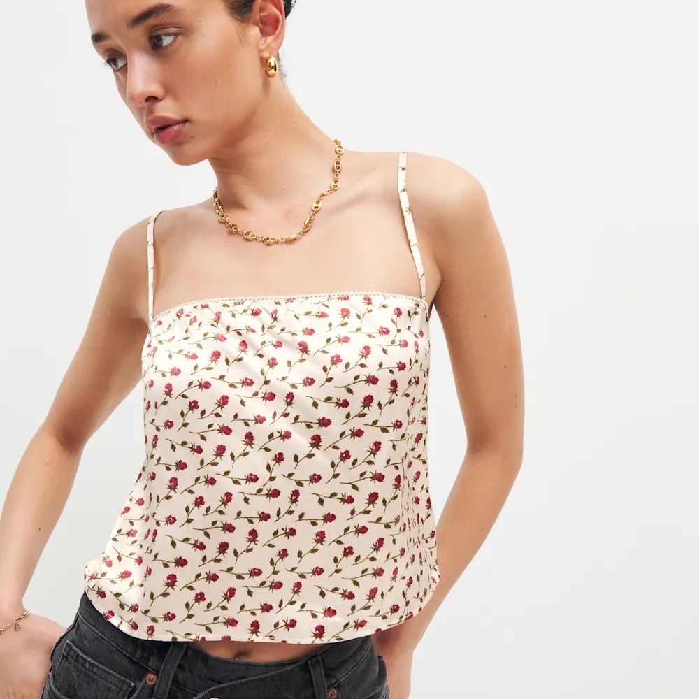 Reformation Mya Silk Top - Picture 2 of 4
